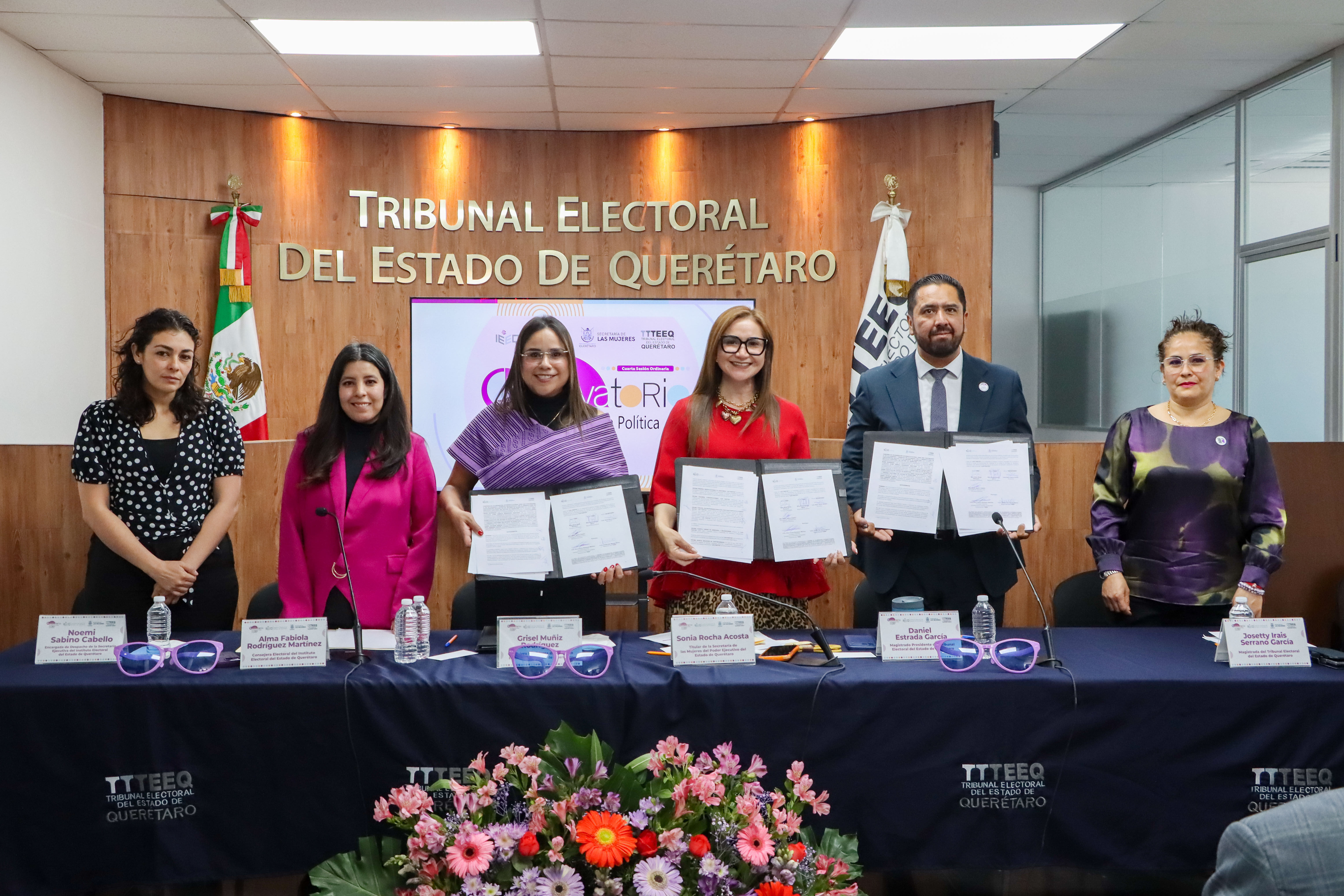 Toma protesta nueva integración del Observatorio de Participación Política de las Mujeres en Querétaro